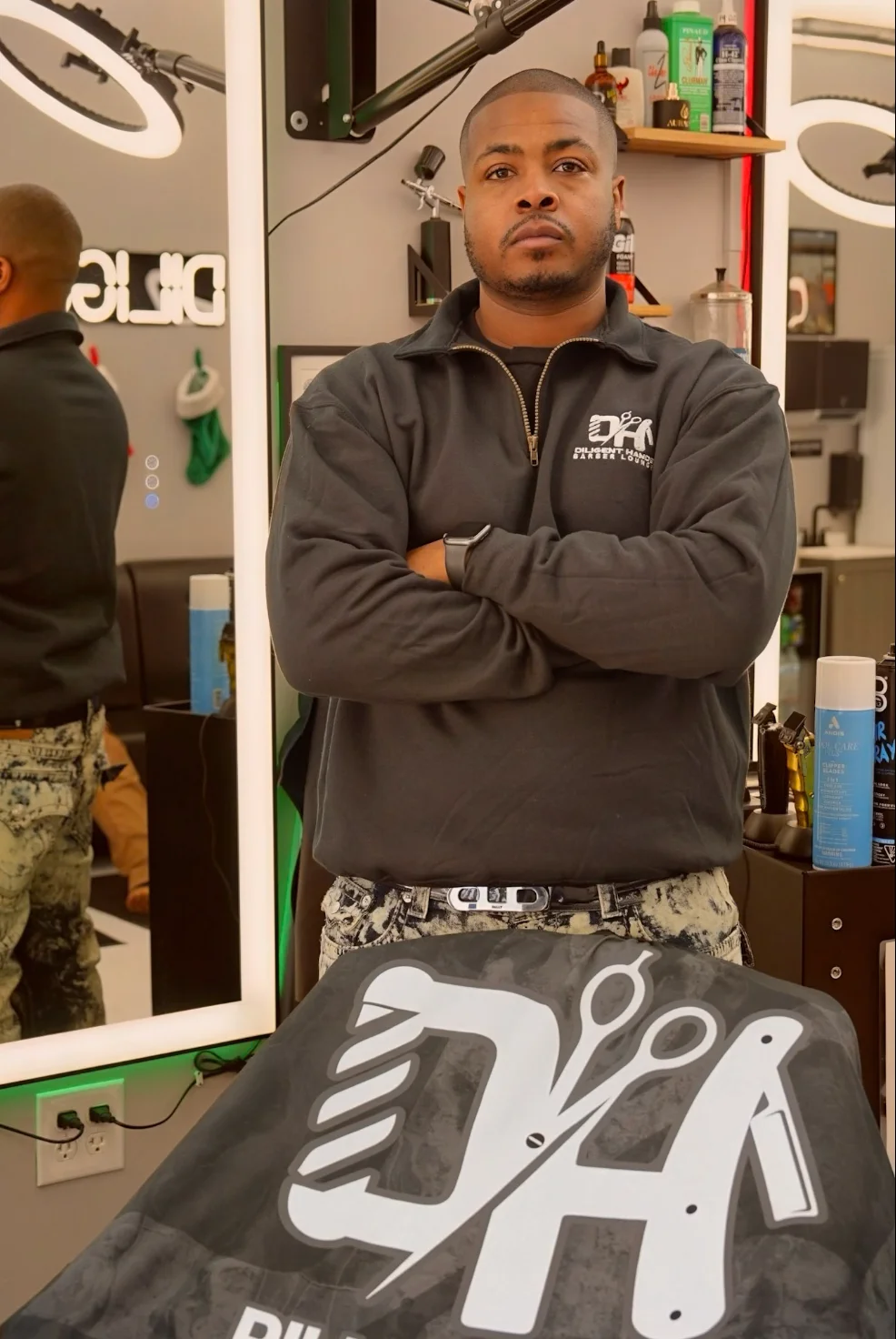 Norie in his Fort Wayne barber studio