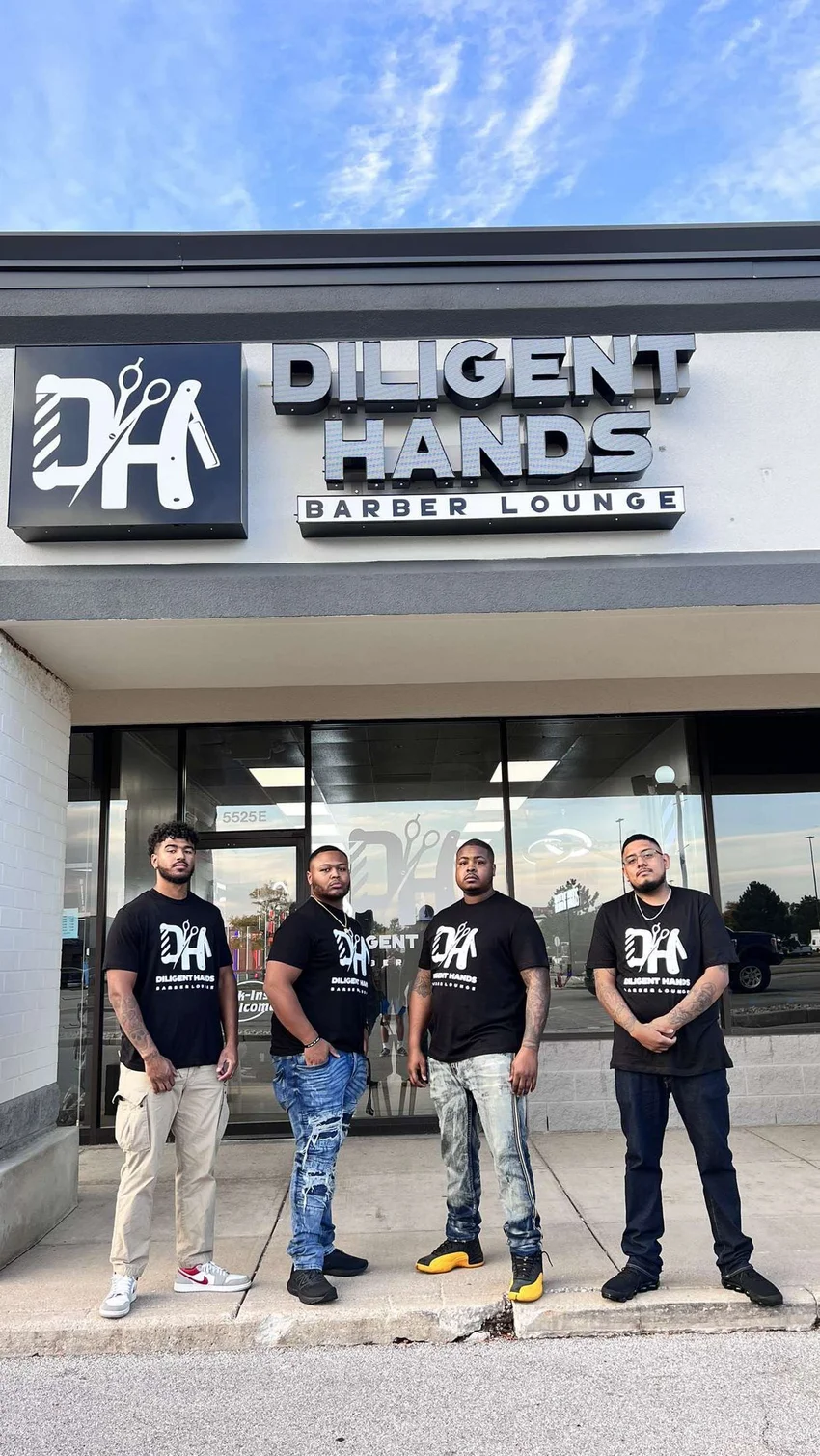 Diligent Hands Barber Lounge storefront at 5525 Coldwater Road, Fort Wayne